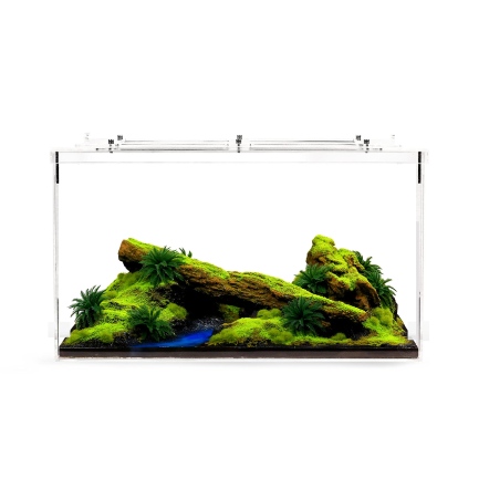 深林枯木 長型 壓克力 大型 餵食區