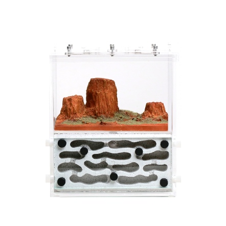 荒野紅沙 蟻宅Pro 荒野巨岩 一體式 立體 輕質磚巢 中型